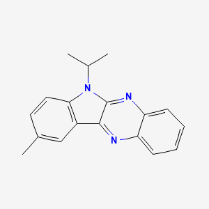 molecular formula C18H17N3 B4054985 6-异丙基-9-甲基-6H-吲哚[2,3-b]喹喔啉 