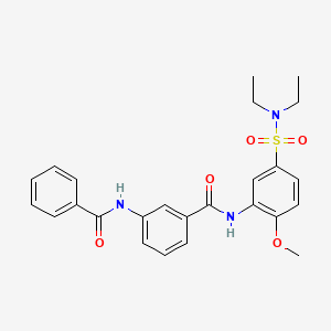 3-benzamido-N-[5-(diethylsulfamoyl)-2-methoxyphenyl]benzamide