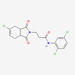 3-(5-chloro-1,3-dioxo-1,3,3a,4,7,7a-hexahydro-2H-isoindol-2-yl)-N-(2,5-dichlorophenyl)propanamide