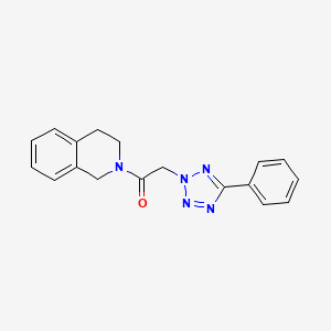 2-[(5-phenyl-2H-tetrazol-2-yl)acetyl]-1,2,3,4-tetrahydroisoquinoline