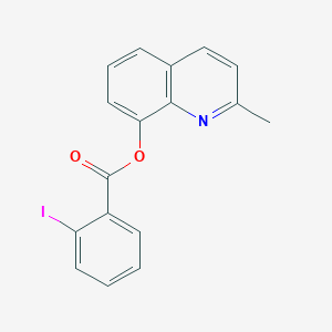 molecular formula C17H12INO2 B405504 2-Methyl-8-quinolinyl 2-iodobenzoate 