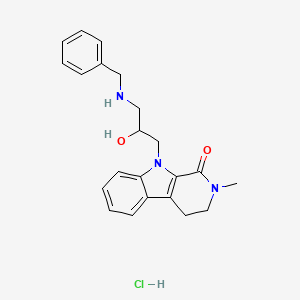 9-[3-(benzylamino)-2-hydroxypropyl]-2-methyl-2,3,4,9-tetrahydro-1H-beta-carbolin-1-one hydrochloride