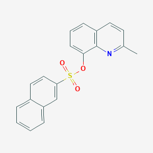 molecular formula C20H15NO3S B405505 2-Methylquinolin-8-yl naphthalene-2-sulfonate CAS No. 438478-98-9