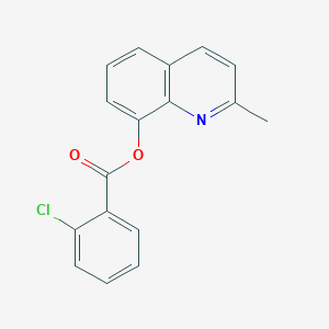 molecular formula C17H12ClNO2 B405507 2-Methylquinolin-8-yl 2-chlorobenzoate 