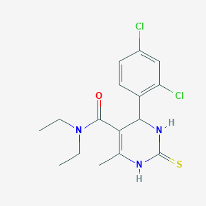 4-(2,4-dichlorophenyl)-N,N-diethyl-6-methyl-2-thioxo-1,2,3,4-tetrahydro-5-pyrimidinecarboxamide