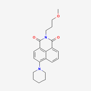 2-(3-methoxypropyl)-6-(1-piperidinyl)-1H-benzo[de]isoquinoline-1,3(2H)-dione