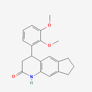 molecular formula C20H21NO3 B4055107 4-(2,3-dimethoxyphenyl)-1,3,4,6,7,8-hexahydro-2H-cyclopenta[g]quinolin-2-one 