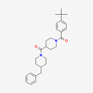 molecular formula C29H38N2O2 B4055125 4-benzyl-1-{[1-(4-tert-butylbenzoyl)-4-piperidinyl]carbonyl}piperidine 