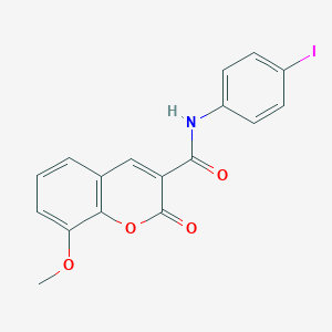 molecular formula C17H12INO4 B405513 N-(4-iodophenyl)-8-methoxy-2-oxo-2H-chromene-3-carboxamide CAS No. 313402-44-7