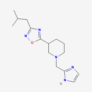 1-(1H-imidazol-2-ylmethyl)-3-(3-isobutyl-1,2,4-oxadiazol-5-yl)piperidine