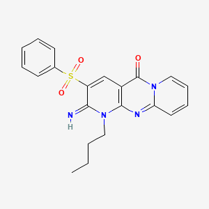 1-butyl-2-imino-3-(phenylsulfonyl)-1,2-dihydro-5H-dipyrido[1,2-a:2',3'-d]pyrimidin-5-one