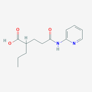 5-oxo-2-propyl-5-(2-pyridinylamino)pentanoic acid