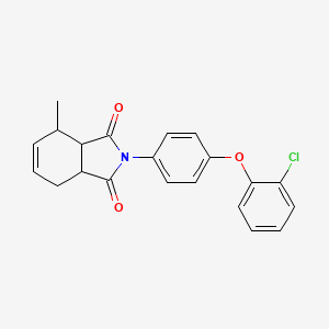 2-[4-(2-chlorophenoxy)phenyl]-4-methyl-3a,4,7,7a-tetrahydro-1H-isoindole-1,3(2H)-dione