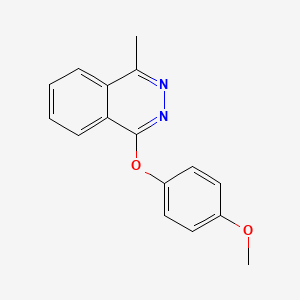 molecular formula C16H14N2O2 B4055190 1-(4-甲氧基苯氧基)-4-甲基酞嗪 