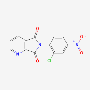 molecular formula C13H6ClN3O4 B4055198 6-(2-chloro-4-nitrophenyl)-5H-pyrrolo[3,4-b]pyridine-5,7(6H)-dione 