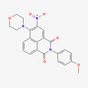 2-(4-methoxyphenyl)-6-(4-morpholinyl)-5-nitro-1H-benzo[de]isoquinoline-1,3(2H)-dione