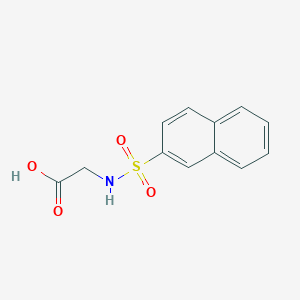 molecular formula C12H11NO4S B405523 [(2-萘磺酰基)氨基]乙酸 CAS No. 92740-48-2