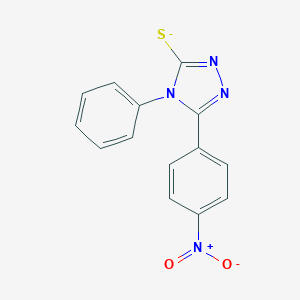 3-{4-nitrophenyl}-4-phenyl-5-sulfanyl-4H-1,2,4-triazole