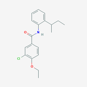 molecular formula C19H22ClNO2 B4055241 N-(2-仲丁基苯基)-3-氯-4-乙氧基苯甲酰胺 