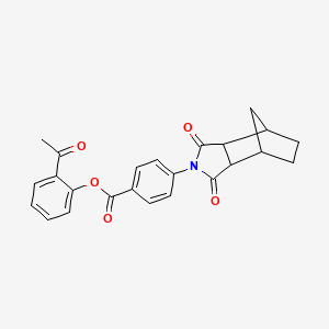 2-acetylphenyl 4-(3,5-dioxo-4-azatricyclo[5.2.1.0~2,6~]dec-4-yl)benzoate