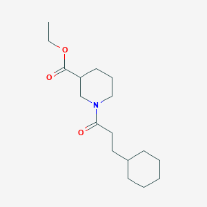 ethyl 1-(3-cyclohexylpropanoyl)-3-piperidinecarboxylate