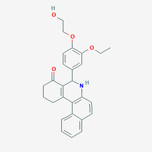 5-[3-ethoxy-4-(2-hydroxyethoxy)phenyl]-2,3,5,6-tetrahydrobenzo[a]phenanthridin-4(1H)-one