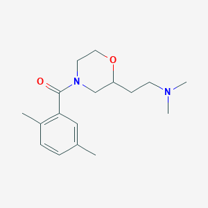 molecular formula C17H26N2O2 B4055297 2-[4-(2,5-dimethylbenzoyl)-2-morpholinyl]-N,N-dimethylethanamine 