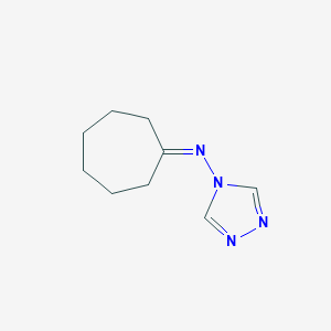 molecular formula C9H14N4 B405532 N-(1,2,4-triazol-4-yl)cycloheptanimine CAS No. 326026-64-6