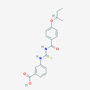 3-({[(4-sec-butoxybenzoyl)amino]carbonothioyl}amino)benzoic acid