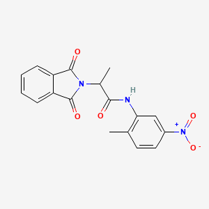 2-(1,3-dioxo-1,3-dihydro-2H-isoindol-2-yl)-N-(2-methyl-5-nitrophenyl)propanamide