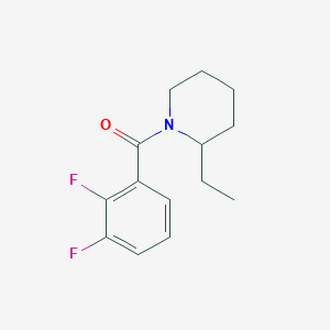 molecular formula C14H17F2NO B4055360 1-(2,3-二氟苯甲酰)-2-乙基哌啶 