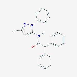 molecular formula C24H21N3O B405538 N-(3-methyl-1-phenyl-1H-pyrazol-5-yl)-2,2-diphenylacetamide 