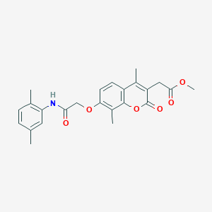 methyl (7-{2-[(2,5-dimethylphenyl)amino]-2-oxoethoxy}-4,8-dimethyl-2-oxo-2H-chromen-3-yl)acetate