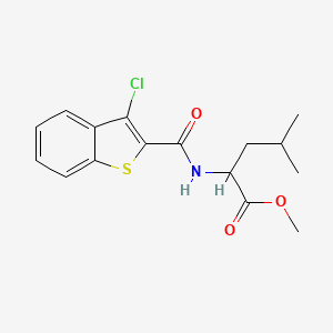 methyl N-[(3-chloro-1-benzothiophen-2-yl)carbonyl]leucinate