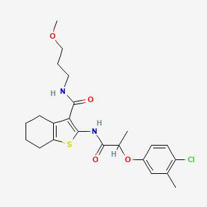 2-{[2-(4-chloro-3-methylphenoxy)propanoyl]amino}-N-(3-methoxypropyl)-4,5,6,7-tetrahydro-1-benzothiophene-3-carboxamide