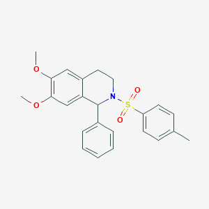 molecular formula C24H25NO4S B4055462 6,7-二甲氧基-2-[(4-甲基苯基)磺酰基]-1-苯基-1,2,3,4-四氢异喹啉 