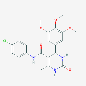 N-(4-CHLOROPHENYL)-6-METHYL-2-OXO-4-(3,4,5-TRIMETHOXYPHENYL)-1,2,3,4-TETRAHYDROPYRIMIDINE-5-CARBOXAMIDE