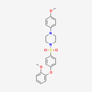 1-{[4-(2-methoxyphenoxy)phenyl]sulfonyl}-4-(4-methoxyphenyl)piperazine