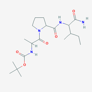 molecular formula C19H34N4O5 B4055575 N-(叔丁氧羰基)丙氨酰脯氨酰异亮氨酰胺 