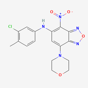 N-(3-chloro-4-methylphenyl)-7-morpholin-4-yl-4-nitro-2,1,3-benzoxadiazol-5-amine