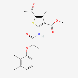 methyl 5-acetyl-2-{[2-(2,3-dimethylphenoxy)propanoyl]amino}-4-methyl-3-thiophenecarboxylate