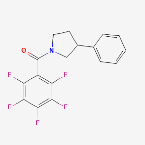 1-(pentafluorobenzoyl)-3-phenylpyrrolidine