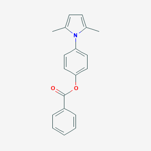 molecular formula C19H17NO2 B405565 4-(2,5-dimethyl-1H-pyrrol-1-yl)phenyl benzoate 