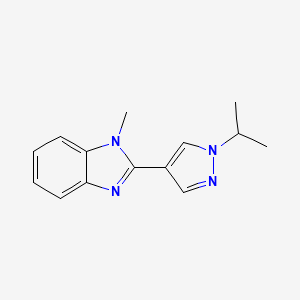 molecular formula C14H16N4 B4055651 2-(1-isopropyl-1H-pyrazol-4-yl)-1-methyl-1H-benzimidazole 