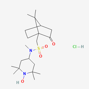 1-(7,7-dimethyl-2-oxobicyclo[2.2.1]hept-1-yl)-N-(1-hydroxy-2,2,6,6-tetramethyl-4-piperidinyl)-N-methylmethanesulfonamide hydrochloride