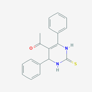 1-(4,6-diphenyl-2-thioxo-1,2,3,4-tetrahydro-5-pyrimidinyl)ethanone