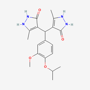 4,4'-[(4-isopropoxy-3-methoxyphenyl)methylene]bis(3-methyl-1H-pyrazol-5-ol)