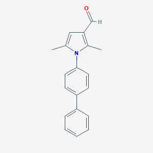 molecular formula C19H17NO B405572 2,5-Dimethyl-1-(4-phenylphenyl)pyrrole-3-carbaldehyde CAS No. 330451-94-0