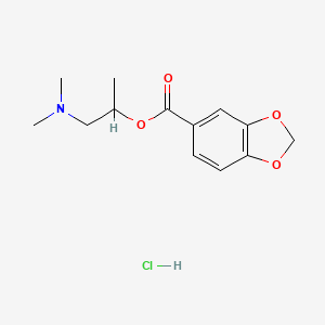 1-(Dimethylamino)propan-2-yl 1,3-benzodioxole-5-carboxylate;hydrochloride