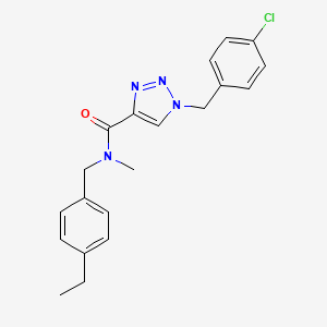 1-(4-chlorobenzyl)-N-(4-ethylbenzyl)-N-methyl-1H-1,2,3-triazole-4-carboxamide